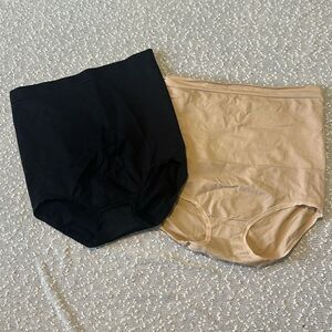 UNDER CONTROL L/XL Shapewear Briefs Underwear Lot of 2 Large XL